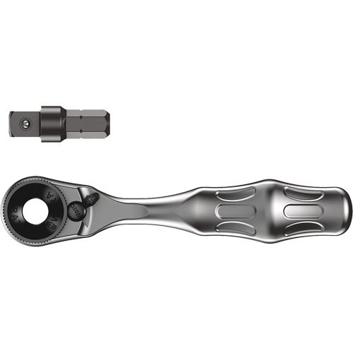 Mini Ratchet 1/4 metal, 1/4" Drive, Ergonomic Handle Auto-Cam