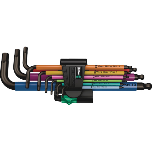 Hex Plus Key Set, 9 Pcs., Metric Auto-Cam