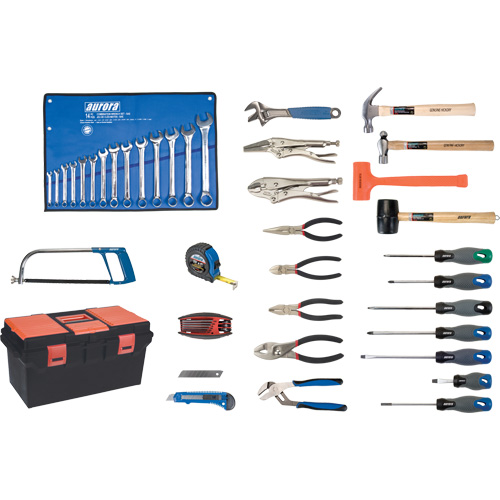 Jeu d'outils de luxe avec coffret en plastique, 56 morcea Auto-Cam