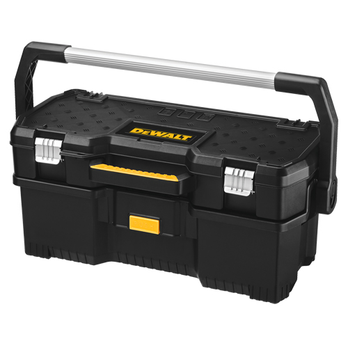 Tote with Power Tool Case, 12-13/16" W x 24 D x 11-3/16" H, Black Auto-Cam
