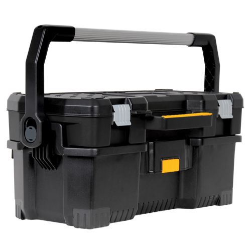 Tote with Power Tool Case, 12-13/16" W x 24 D x 11-3/16" H, Black Auto-Cam