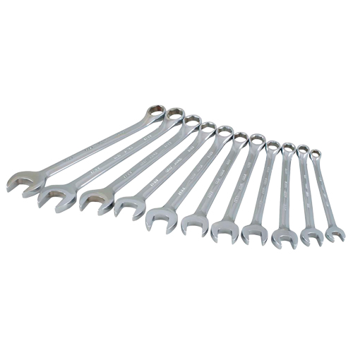 Wrench Set, Combination, 11 Pieces, Metric Auto-Cam