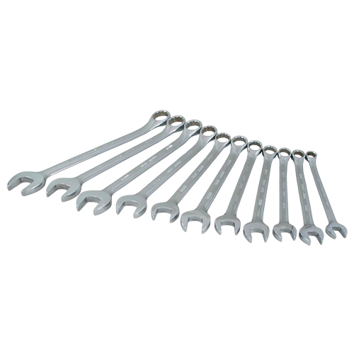 Wrench Set, Combination, 11 Pieces, Metric Auto-Cam