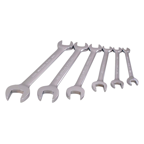 Wrench Set, Open-Ended, 6 Pieces, Metric Auto-Cam