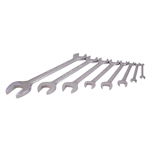 Wrench Set, Open-Ended, 8 Pieces, Imperial Auto-Cam
