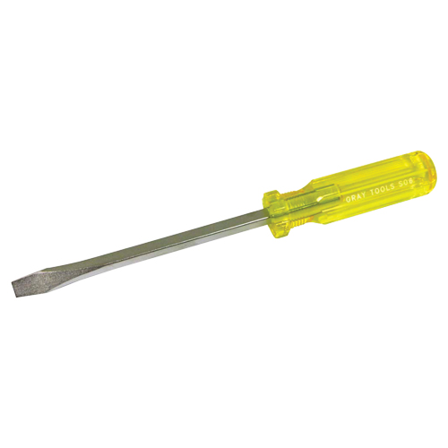 Slotted Screwdriver, 5/16", 10-1/4" L, Plastic Handle Auto-Cam