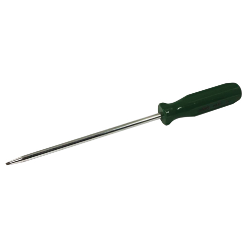 Square Screwdriver, #1 Tip, Round, 12-1/4" L, Plastic Handle Auto-Cam