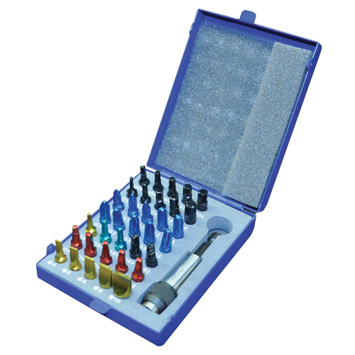 Color Insert Bit Set In Metal Case Auto-Cam