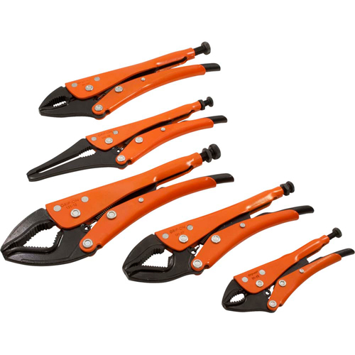 Locking Plier Set, 5 Pieces Auto-Cam