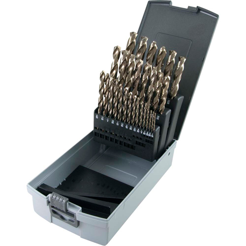 Drill Bit Set, 29 Pieces, High Speed Cobalt Auto-Cam
