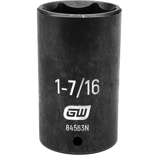 Socket, Impact, 1-7/16", 1/2" Drive, 6 Points, Deep Auto-Cam