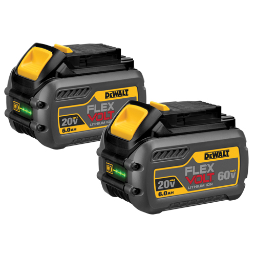 FlexVolt Batteries, Lithium-Ion, 60 V, 6 A Auto-Cam