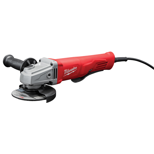 Small Angle Grinder, 4-1/2", 120 V, 11 A, 12 000 RPM Auto-Cam