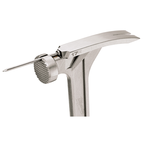 Marteau de charpente &agrave; face usin&eacute;e, 17 oz, Prise en Acier plein, 16-1/8" lo Auto-Cam