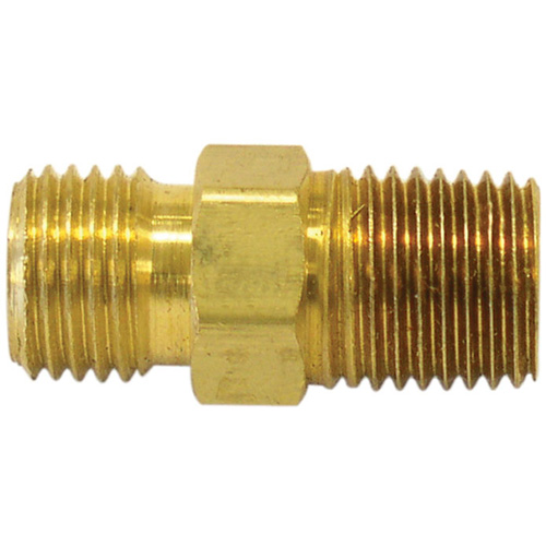 Reducer/Adapter Fitting, 1/4" x 1/4" Dia, Brass Auto-Cam