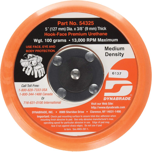 Non-Vacuum Backing Pad Auto-Cam