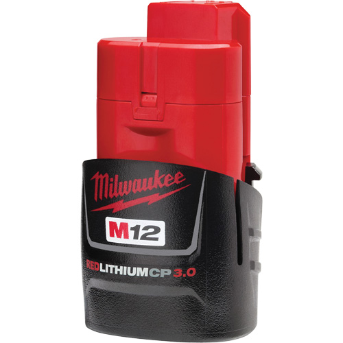 M12 Redlithium 3.0 Compact Battery Pack, Lithium-Ion, 12 V, 3.0 Ah Auto-Cam