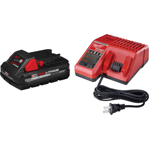 Ensemble de charge de blocs-pile M18 Redlithium High Output CP3.0, 18 V, Lithium-ion Auto-Cam