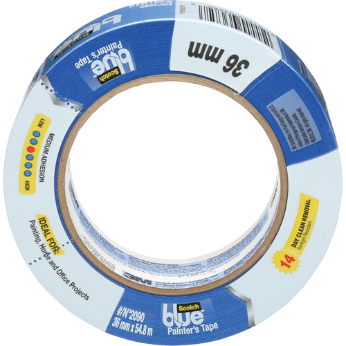 Ruban pour peintre ScotchBlue Original 2090, 36 mm (1-2/5") x 55 m (180'), Bleu Auto-Cam
