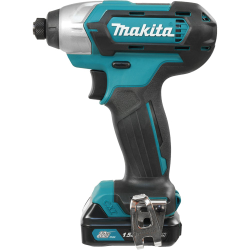 CXT Impact Driver Kit, 1/4", 970 in-lbs Max. Torque, 12 V, Lithium-Ion Auto-Cam