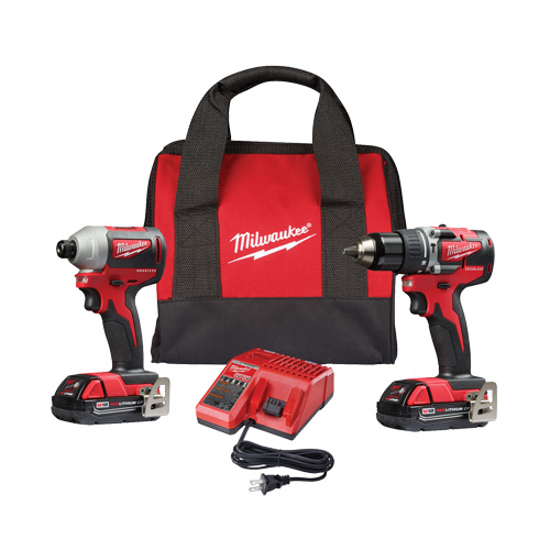 M18 2-Tool Combo Kit, Lithium-Ion, 18 V Auto-Cam