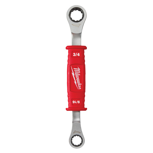 Lineman's 2-in-1 Insulated Ratcheting Box Wrench Auto-Cam