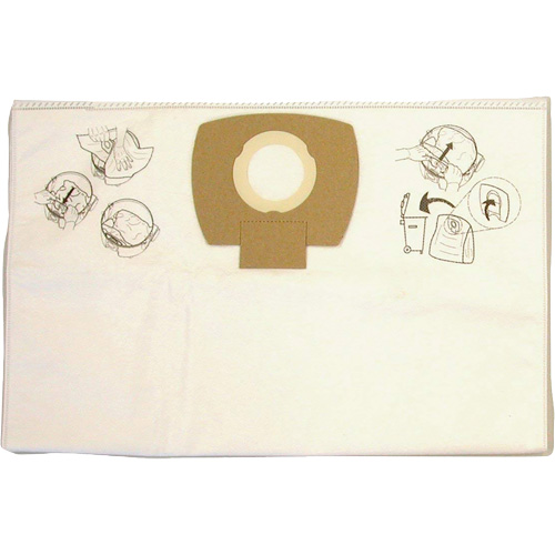 Sacs-filtre en papier pour aspirateur, 8 gal. US Auto-Cam