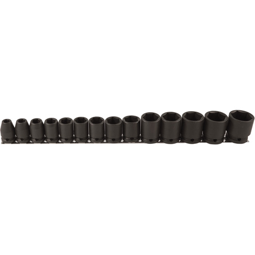 Jeu de douilles, 14 Mcx, Chocs, Prise de 1/2" Auto-Cam