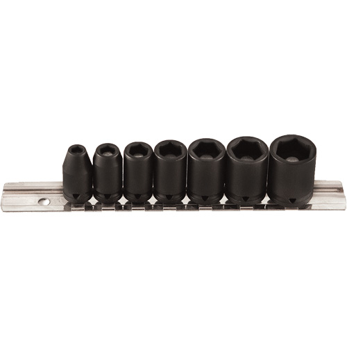 Magnetic Socket Set, 7 Pcs, Impact, 1/4" Drive Size Auto-Cam
