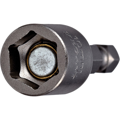 Nutsetter, 6 mm Tip, 1/4" Drive, 1-3/4" L, Magnetic Auto-Cam