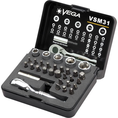 Bit, Socket & Ratchet Set Auto-Cam