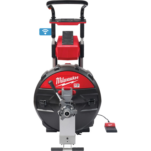 Machine &agrave; tambour d&eacute;gout MX Fuel avec PowerTredz, &eacute;lectrique, 5/8" x 100' et 3/4" x 100' Auto-Cam