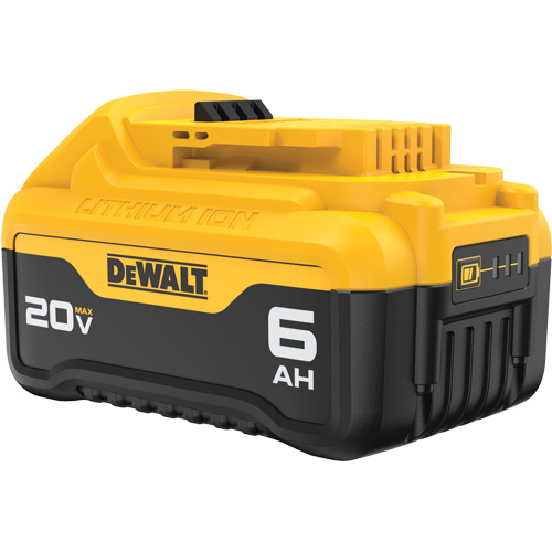 Max XR&reg; Premium Battery Pack, Lithium-Ion, 20 V, 6 Ah Auto-Cam