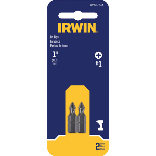 Embouts de tournevis &agrave; ins&eacute;rer, Phillips, #1, Prise 1/4" Auto-Cam