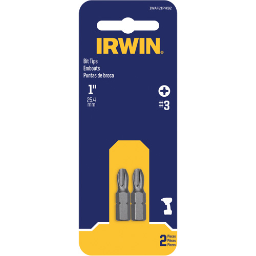 Embouts de tournevis &agrave; ins&eacute;rer, Phillips, #3, Prise 1/4" Auto-Cam