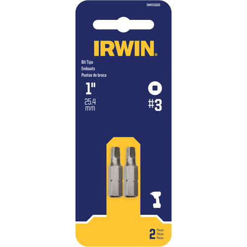 Insert Bits, Square, #3, 1/4" Drive Auto-Cam