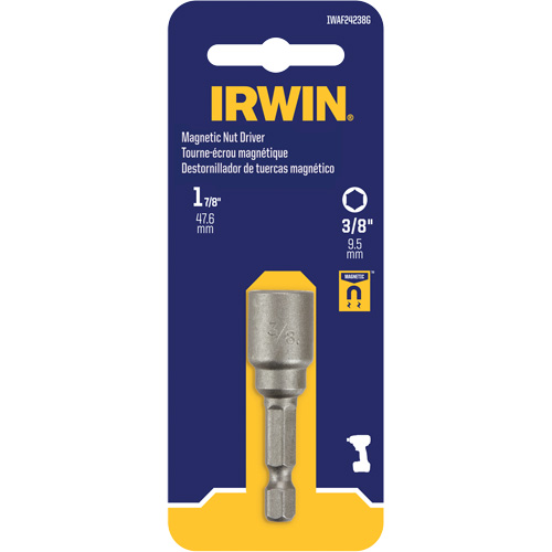Tourne-&eacute;crou, Embout 3/8", Prise 1/4", 1-7/8" lo, Magn&eacute;tique Auto-Cam