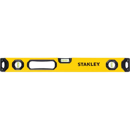 Level, Box, 2' L, Aluminum, 3, Non-Magnetic Auto-Cam