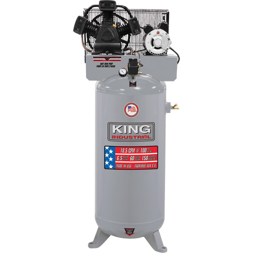 High Output Air Compressor, 50 Gal. (60 US Gal) Auto-Cam