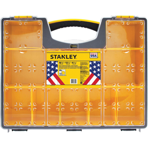 Organisateur profond pour professionnel, 17-1/2" la x 4-1/2" p x 14" h, Noir/Jaune Auto-Cam