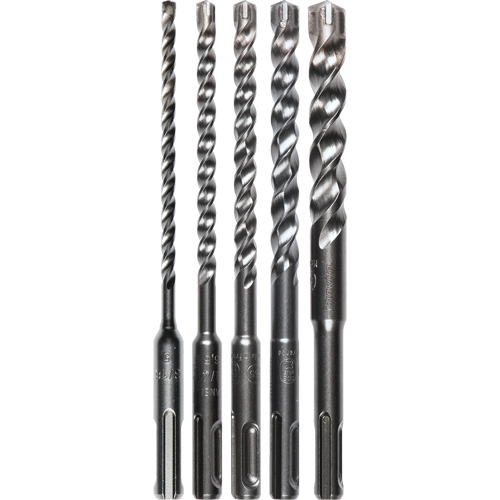 SDS-Plus 3-Cutter Bit Set, 5 Pieces, Carbide Auto-Cam