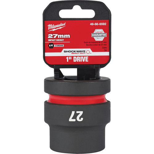 Shockwave Impact Duty Socket, Power, 27 mm, 1" Drive, 6 Points Auto-Cam