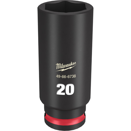 Shockwave Impact Duty Socket, Impact, 2 mm, 3/8" Drive, 6 Points, Deep Auto-Cam
