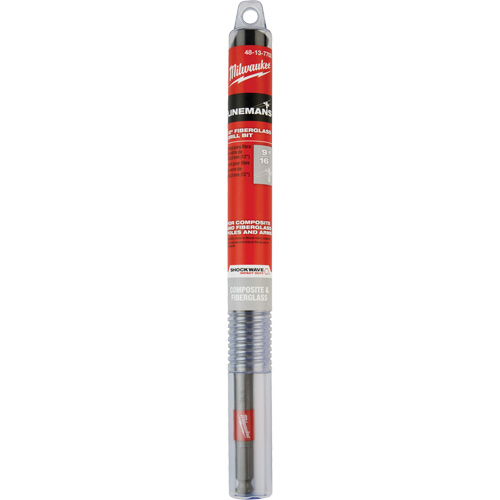 Shockwave Impact Duty Lineman's Fiberglass Drill Bit, 9/16", Carbide Auto-Cam