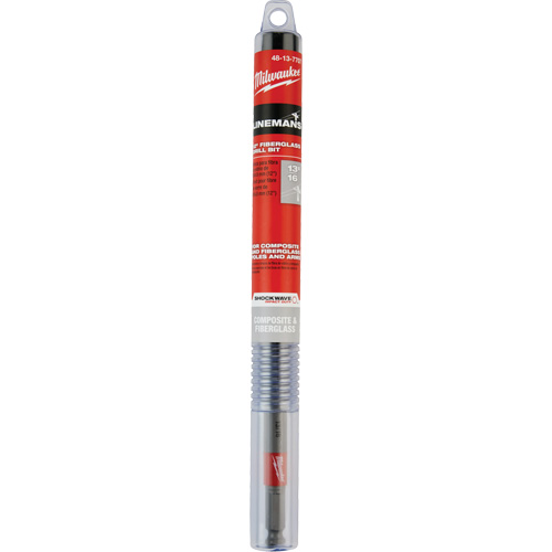 Shockwave Impact Duty Lineman's Fiberglass Drill Bit, 13/16", Carbide Auto-Cam
