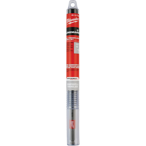 Shockwave Impact Duty Lineman's Fiberglass Drill Bit, 15/16", Carbide Auto-Cam