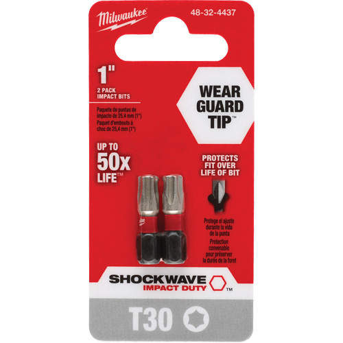 Shockwave Impact Duty Screwdriver Bit, Torx, T-30, 1/4" Drive Auto-Cam