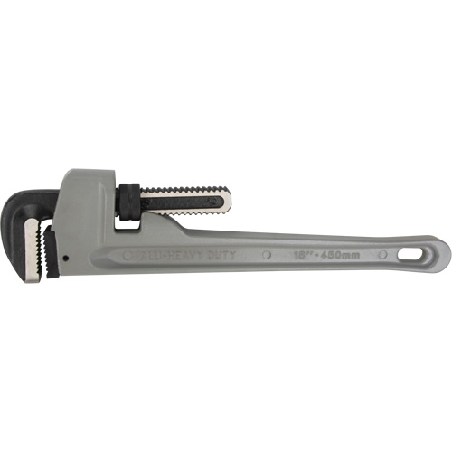 Pipe Wrench, 2-1/2" Jaw Capacity, 18" Long, Ergonomic Handle Auto-Cam