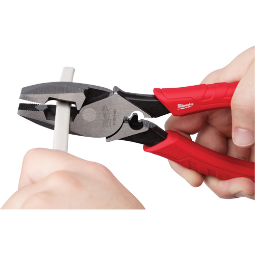 Comfort Grip High Leverage Lineman's Pliers with Crimper Auto-Cam