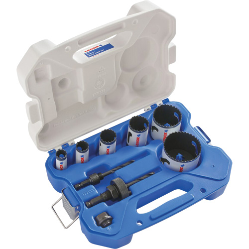 Plumber Bi-Metal Hole Saw Set, 9 Pieces Auto-Cam